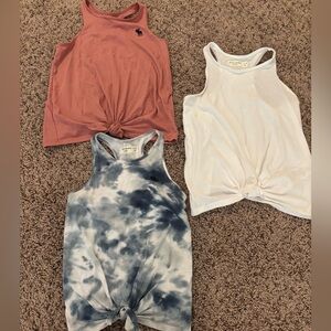 Set of 3 Abercrombie tank tops. Size 9/10